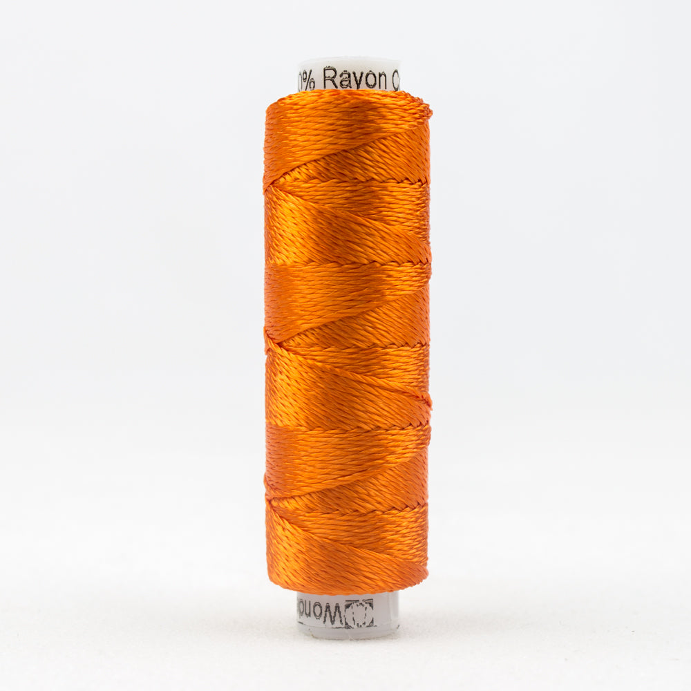 Sue Spargo's Solid Razzle Thread - 100% Rayon Thread - RZ1140 - Vermillion Orange