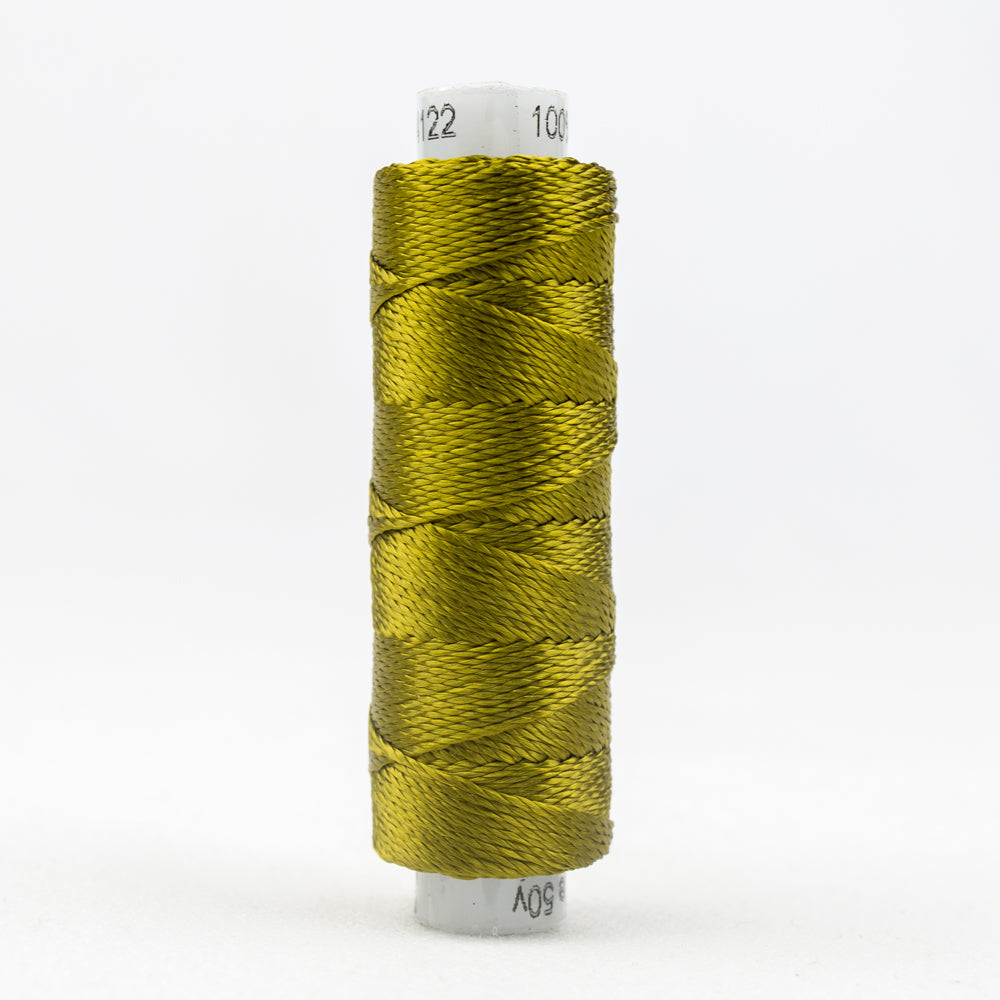 Sue Spargo's Solid Razzle Thread - 100% Rayon Thread - RZ4122 - Ecru Olive