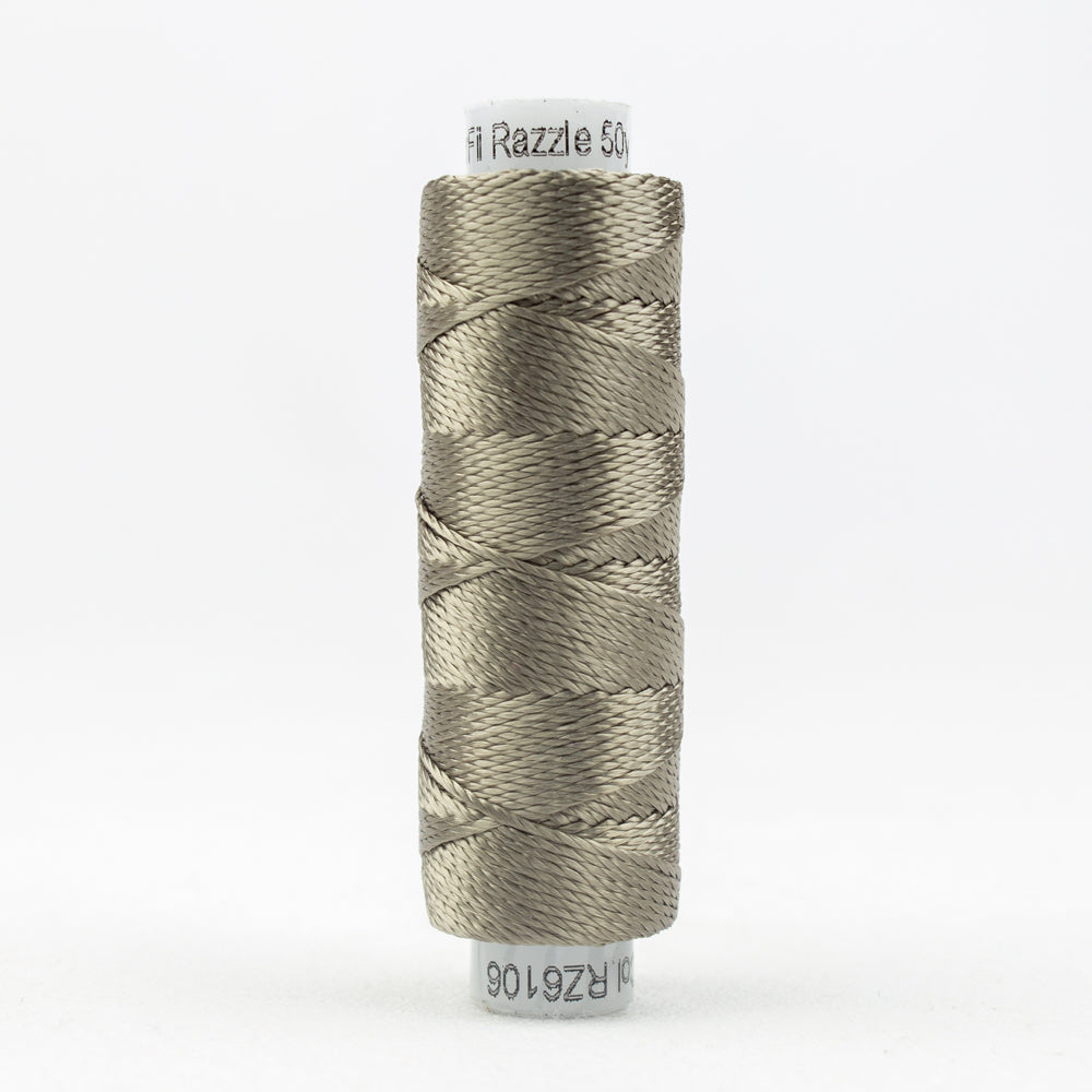 Sue Spargo's Solid Razzle Thread - 100% Rayon Thread - RZ6106- Cinder