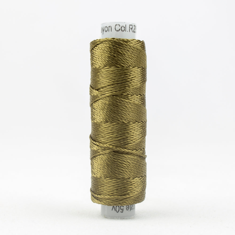 Sue Spargo's Solid Razzle Thread - 100% Rayon Thread - RZ6135- Capers