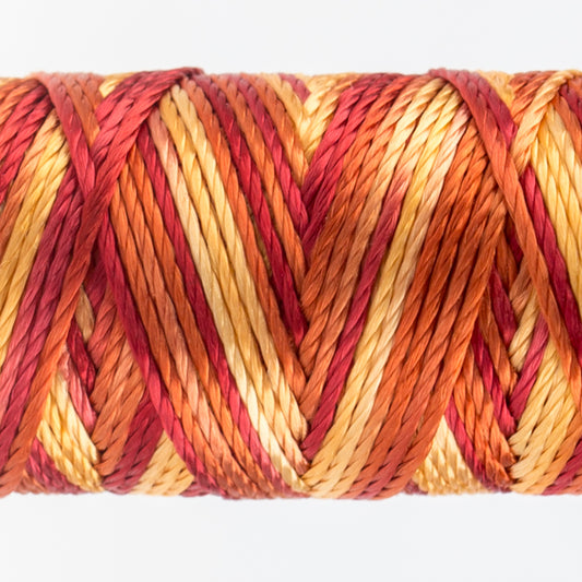 Sue Spargo's Variegated  Razzle Thread - 100% Rayon Thread - RZM02 - Go-Go Mango