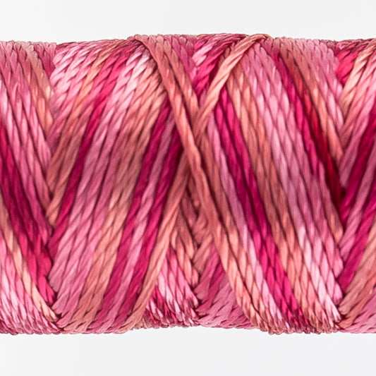 Sue Spargo's Variegated  Razzle Thread - 100% Rayon Thread - RZM03 - Rosie Outlook