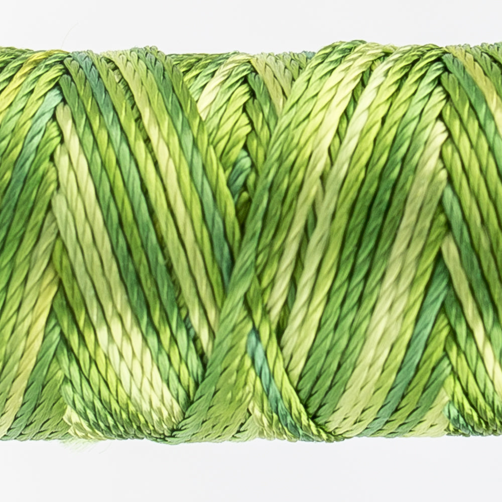 Sue Spargo's Variegated Razzle Thread - 100% Rayon Thread - RZM07 - Leaves and Sprouts