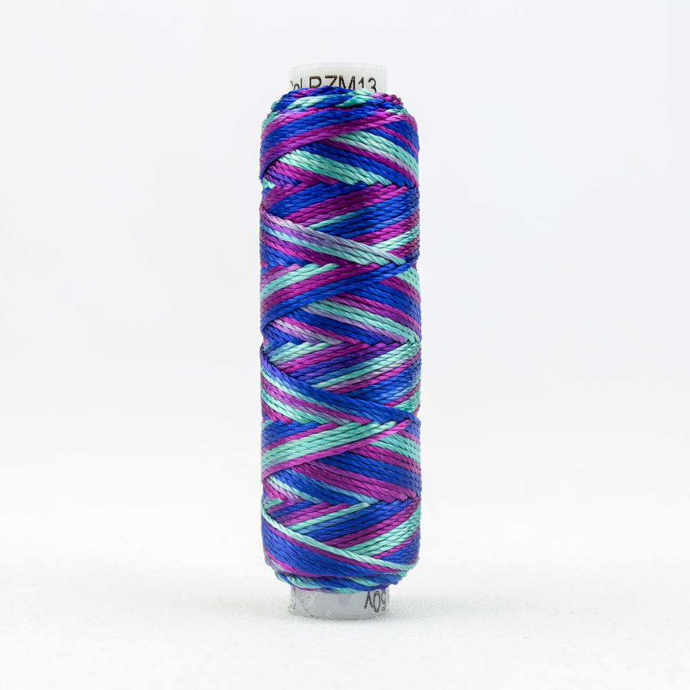 Sue Spargo's Variegated Razzle Thread - 100% Rayon Thread - RZM13 -Island Living
