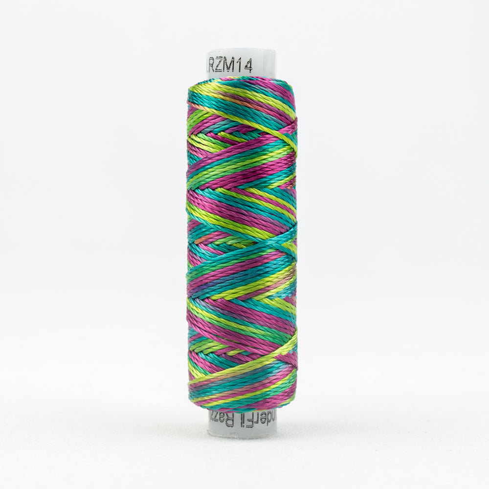 Sue Spargo's Variegated Razzle Thread - 100% Rayon Thread - RZM14 - Urban Garden