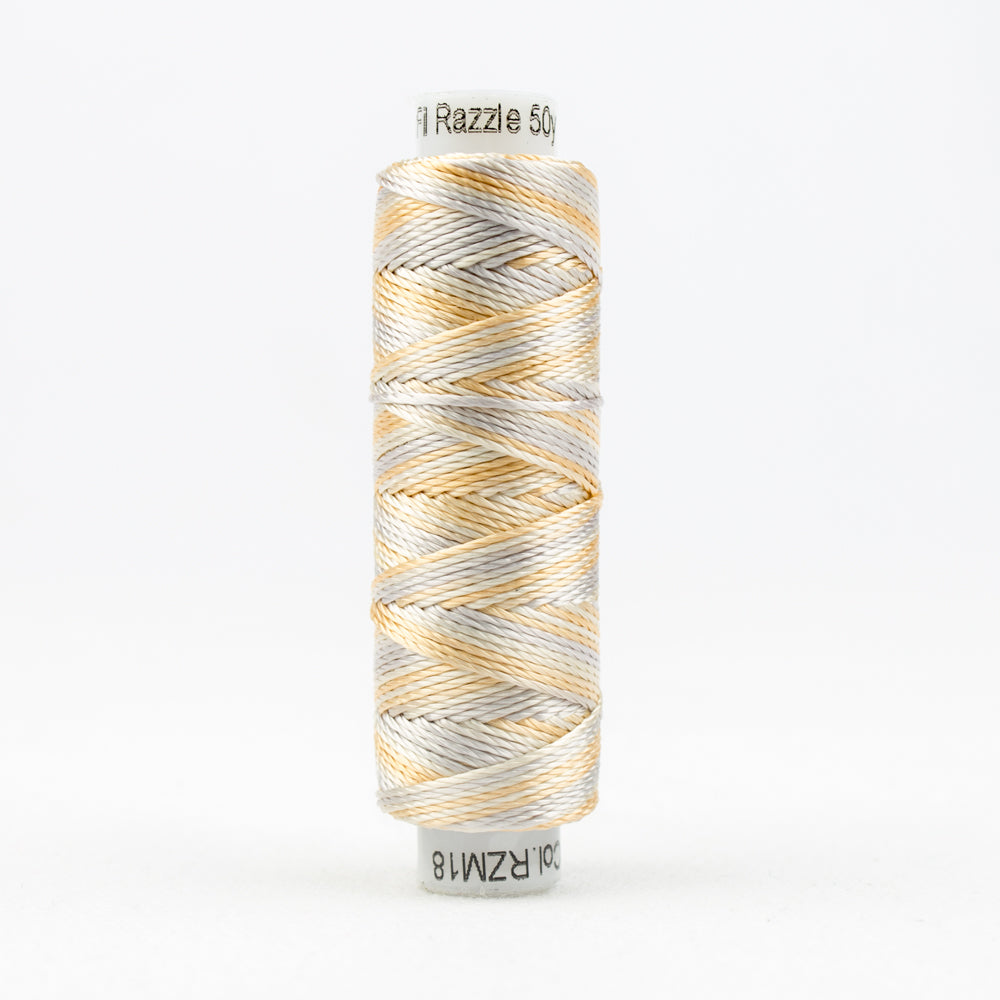 Sue Spargo's Variegated  Razzle Thread - 100% Rayon Thread - RZM18 - Coconut Kiss