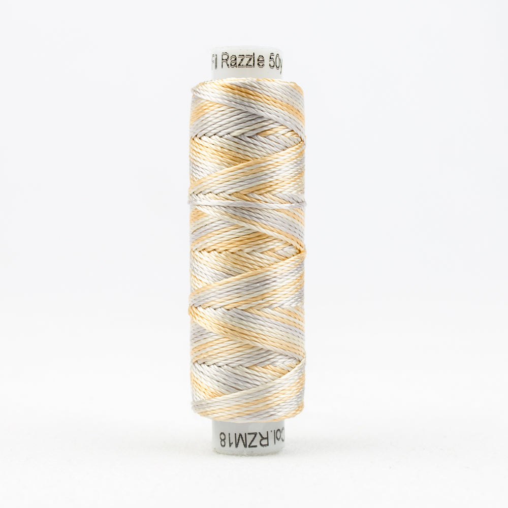 Sue Spargo's Variegated Razzle Thread - 100% Rayon Thread - RZM18 - Coconut Kiss