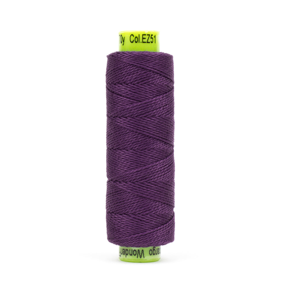 Sue Spargo's Eleganza 8 Weight Pearle Cotton Solid Primitive Collection - Purple Sortie Cap - EZ-51