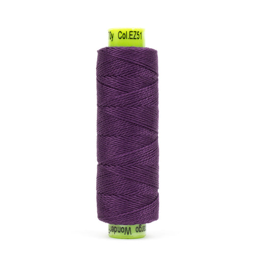 Sue Spargo's Eleganza 8 Weight Pearle Cotton Solid Primitive Collection - Purple Sortie Cap - EZ-51