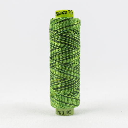 Sue Spargo's Eleganza Pearle Cotton Variegated - Fresh Cut Grass - EZM11