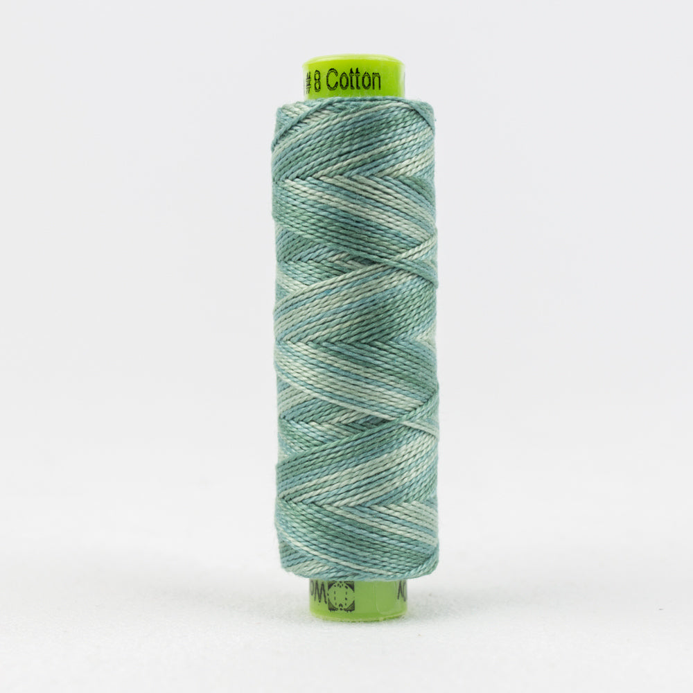 Sue Spargo's Eleganza Pearle Cotton Variegated - Serene Green - EZM22