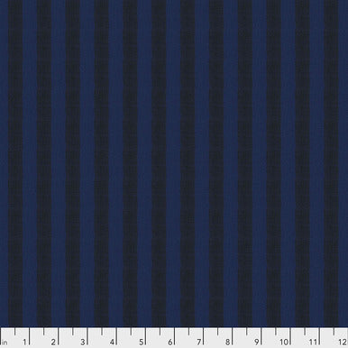 Kaffe Fassett Shot Cottons Narrow Stripes - Midnight