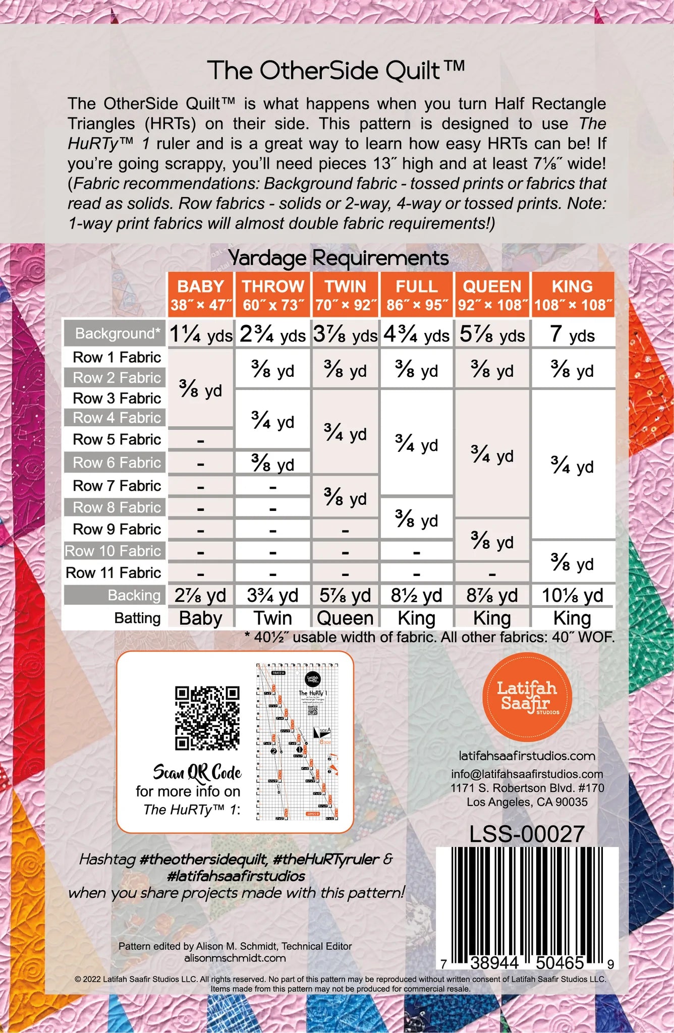 The OtherSide Quilt Pattern - Latifah Saafir