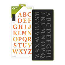 GO! Classic 2" Alphabet Uppercase Set Die