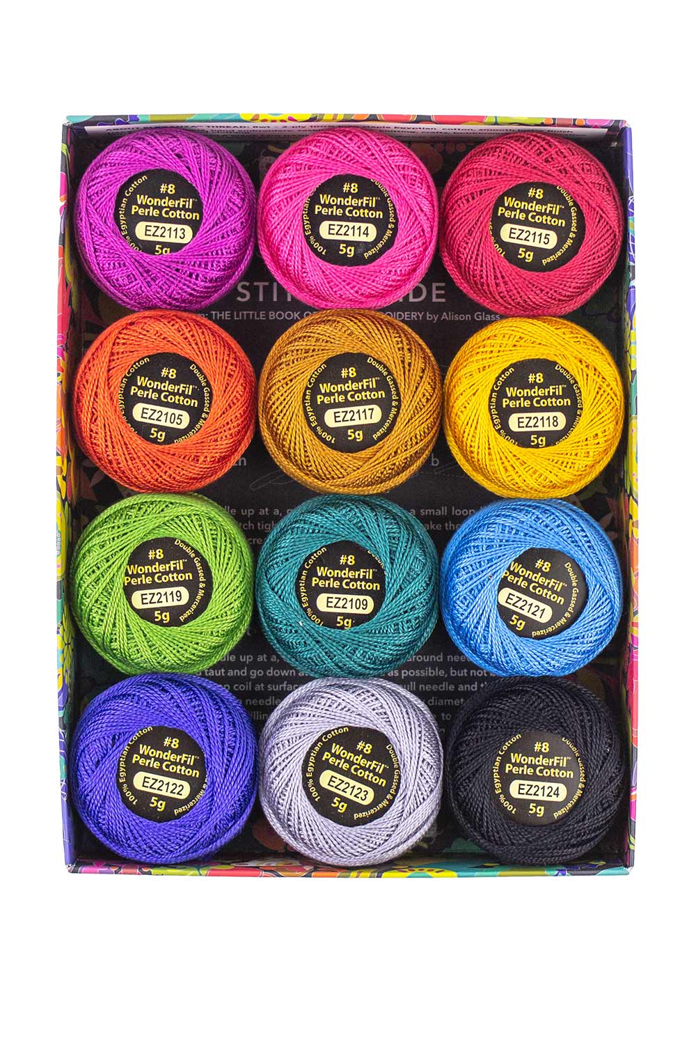 Alison Glass + Wonderfil Pearle Cotton - 8 Weight Eleganza - Full Collection