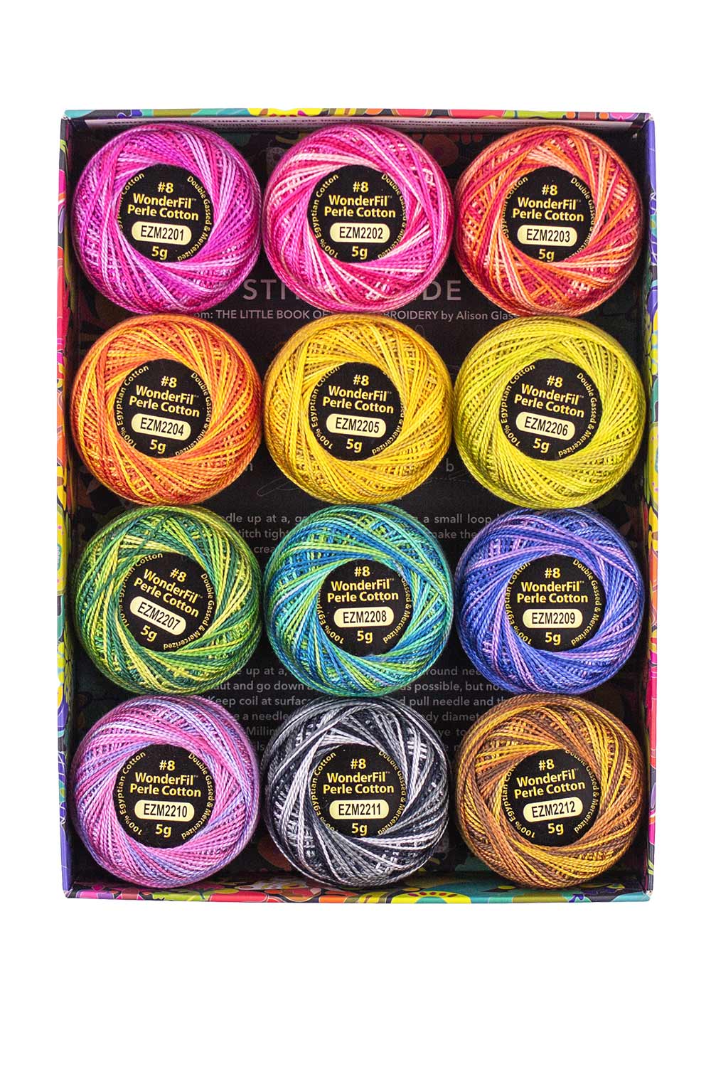 Alison Glass + Wonderfil Pearle Cotton - 8 Weight Eleganza - Full Collection