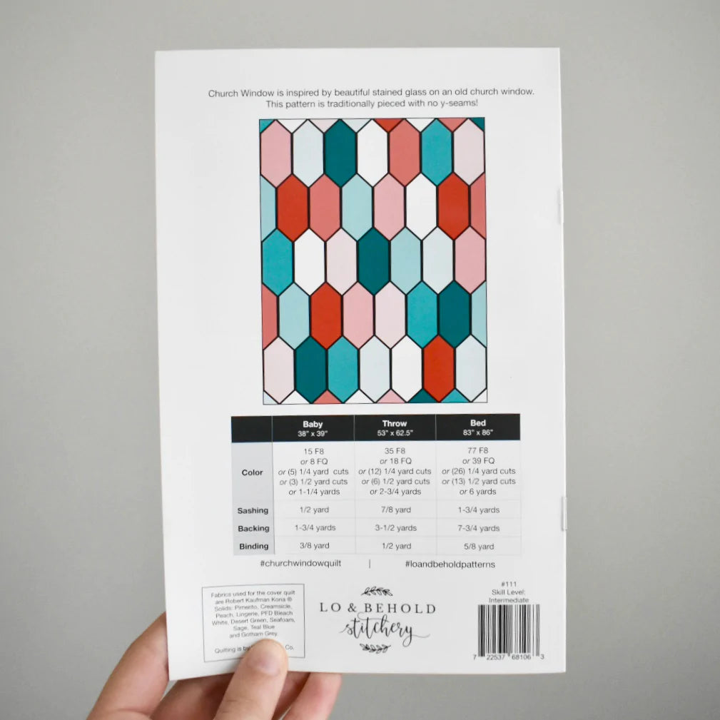 Church Window Quilt Pattern - Lo and Behold Stitchery