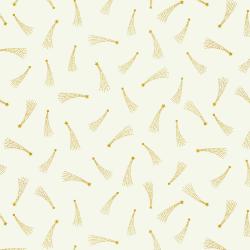 Cotton and Steel's Mystical - Elena Essex - Shooting Stars Ivory Metallic