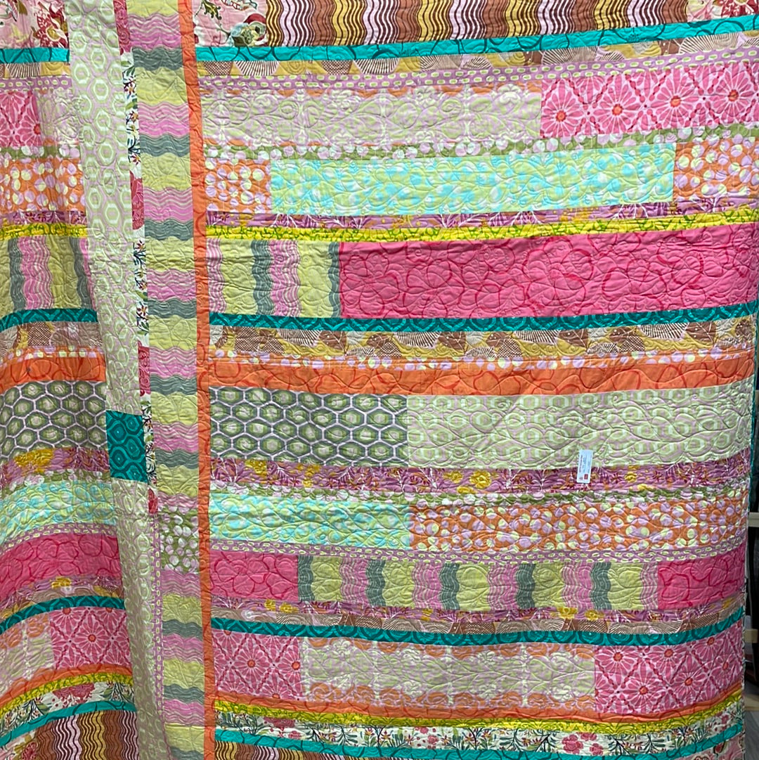 Pink Stripe Quilt