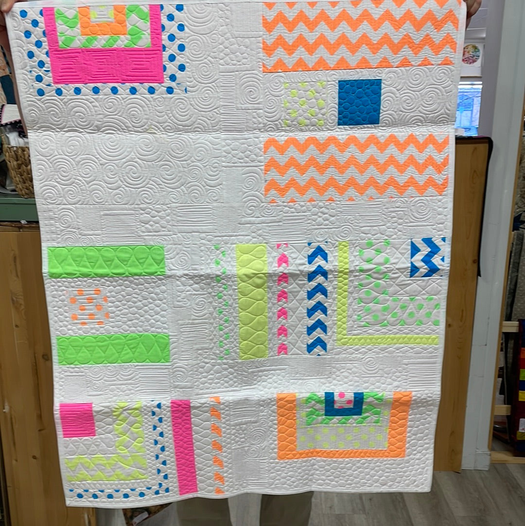 Neon Baby Quilt