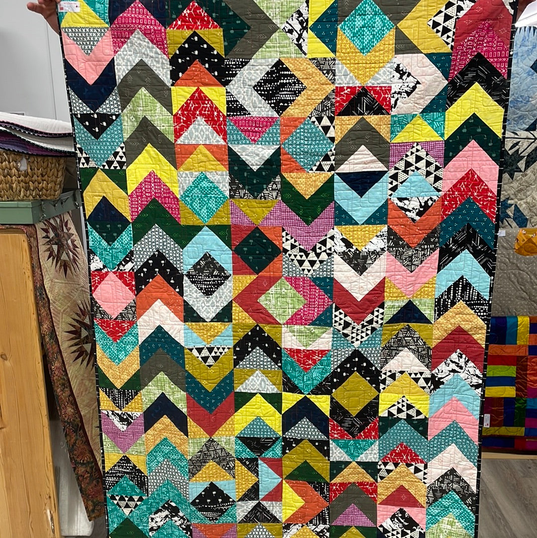 Chevron Batik Quilt