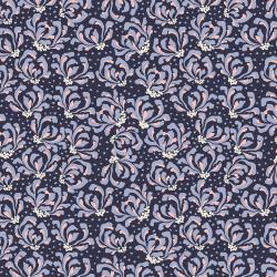 Magic of the Serengeti by Julia Dreams for RJR Fabrics - Blooming Flowers Amyethyst Shadow