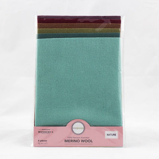 Sue Spargo Wool Fabric - 1/32 Wool Fabric Pack - 9" x 7" - Nature