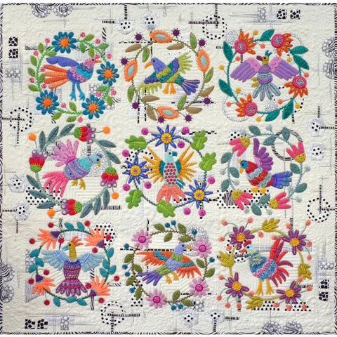Of A Feather Quilt Book - Wool Felt Applique - Sue Spargo