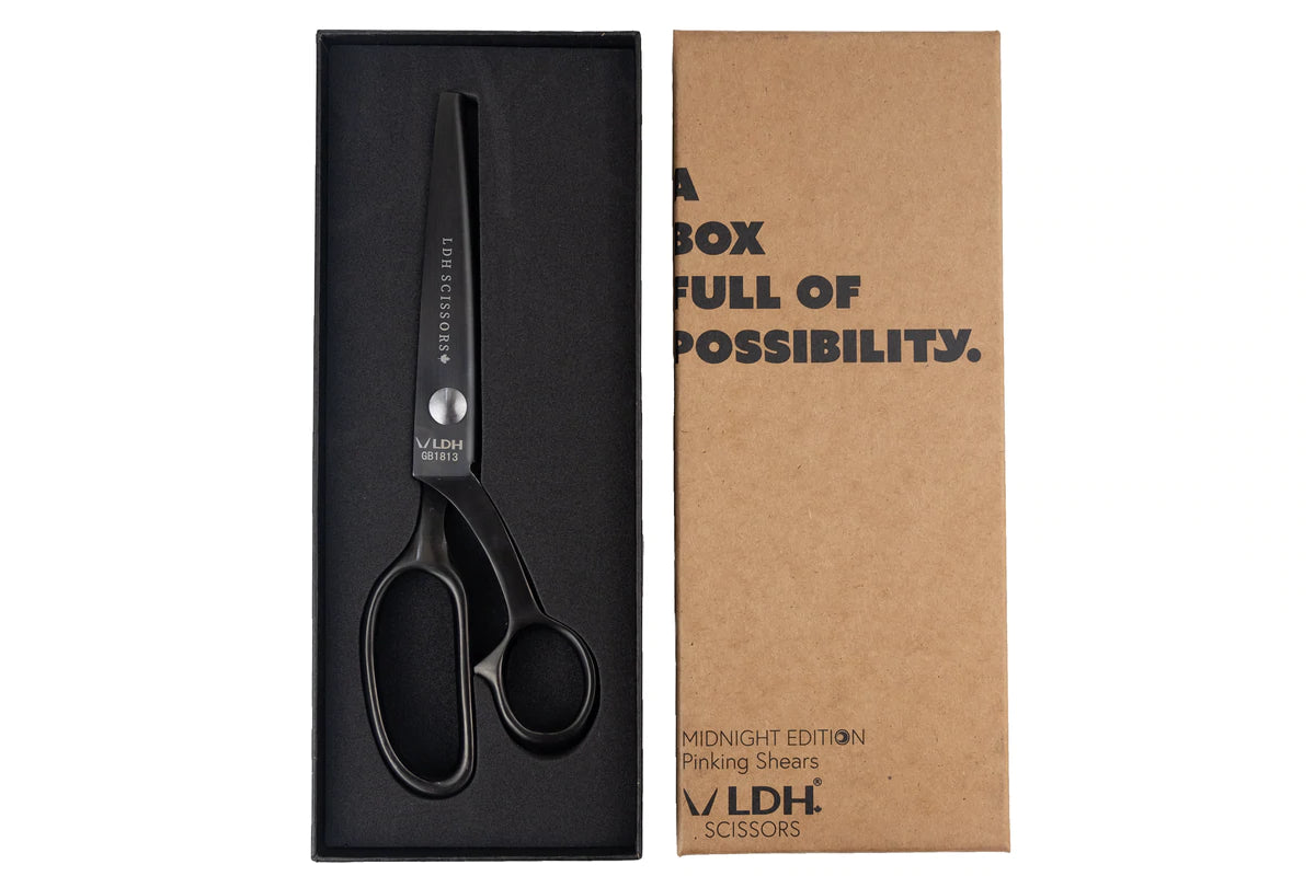 Midnight Edition Pinking Shears - 9" - LDH Scissors