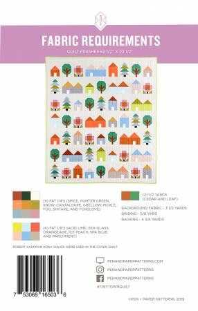 Tiny Town Quilt Pattern - Pen and Paper Patterns