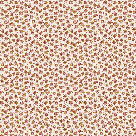 Autumn Woodland Fabric || Liberty of London Quilting Cotton || Clover Speckle in Rust
