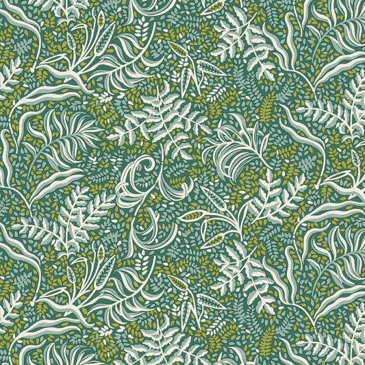 Autumn Woodland Fabric || Liberty of London Quilting Cotton || Rustling Grasses in Green