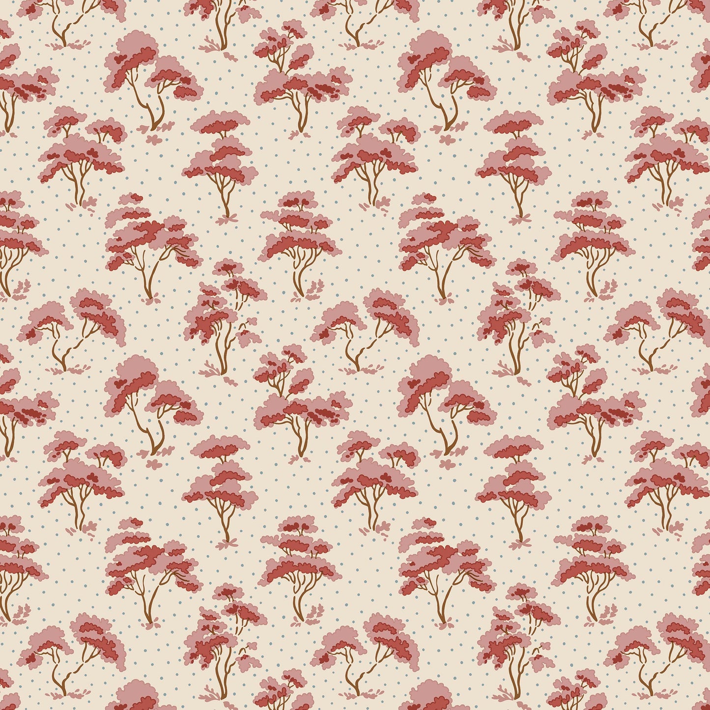 Autumn Woodland Fabric || Liberty of London Quilting Cotton || Woodland Wander in Cream