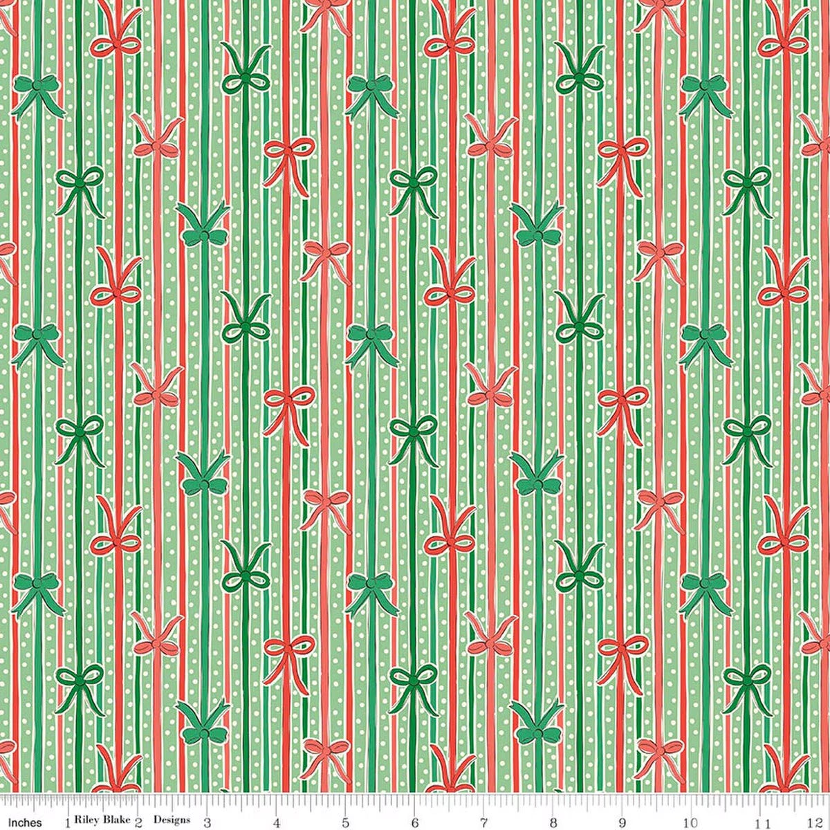 Festive Magic || Liberty Fabrics|| Ribbon Stripe C