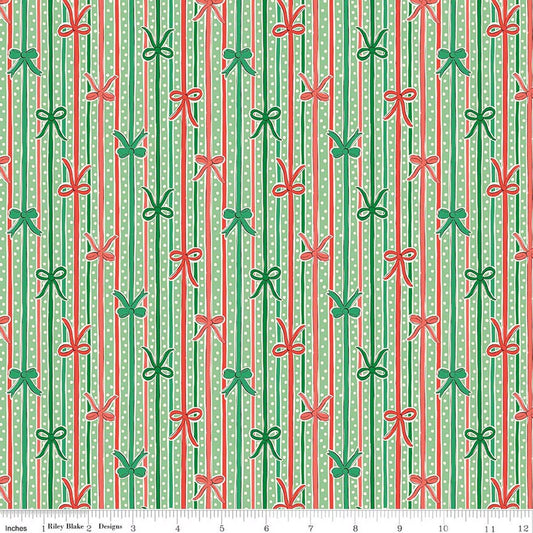 Festive Magic || Liberty Fabrics|| Ribbon Stripe C
