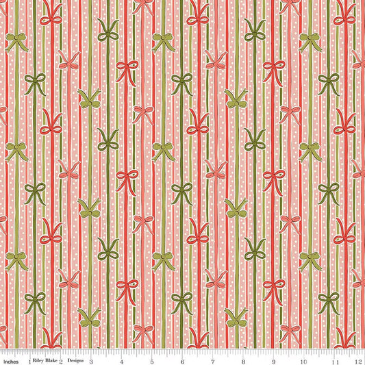 Festive Magic || Liberty Fabrics|| Ribbon Stripe D