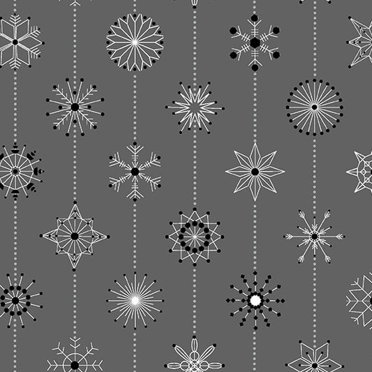 Century Prints - Deco Frost by Giucy Giuce - Sleet Snowflakes