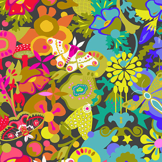 Color Wheel Fabrics by Alison Glass - Night Art Theory Whole Cloth