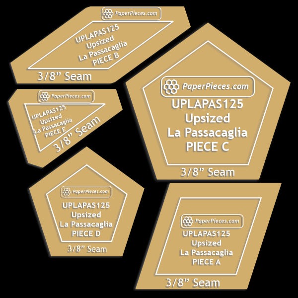 La Passacaglia Upsized Quilt - Pre Cut Papers and Templates