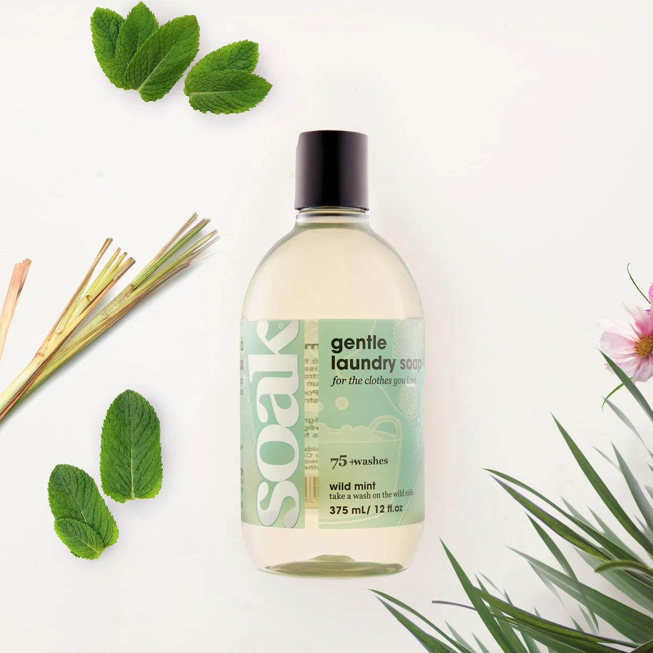 Soak Wash Laundry Soap - Full Size | 12 fl.oz/375mL | 75+ washes per bottle