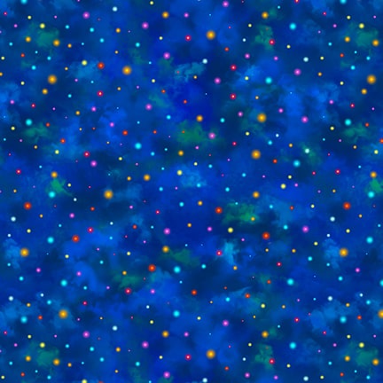 Night Garden Fabric - Blank Quilting - Night Sky