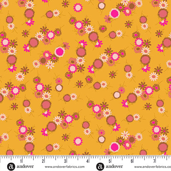 Jinny Fabrics || Alison Glass || Daisy Chain in Marigold