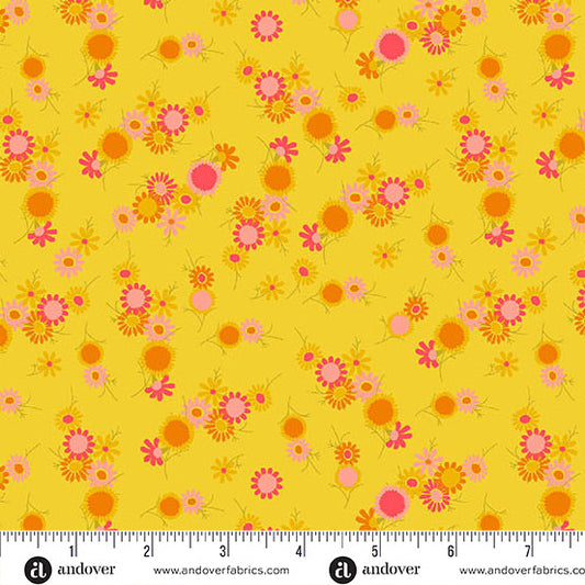 Jinny Fabrics || Alison Glass || Daisy Chain in Sunshine