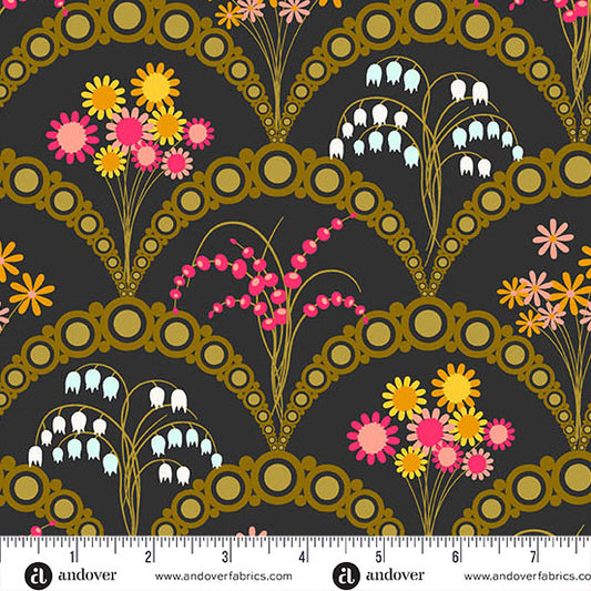 Jinny Fabrics || Alison Glass || Greenvalley in Raven