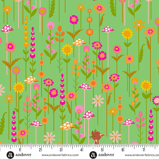 Menagerie || Alison Glass || Fox Light Grass || Preorder, Arrives December / January