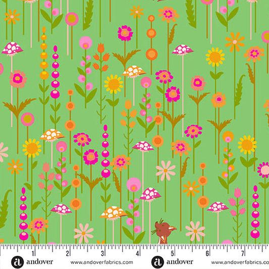 Menagerie || Alison Glass || Fox Light Grass || Preorder, Arrives December / January
