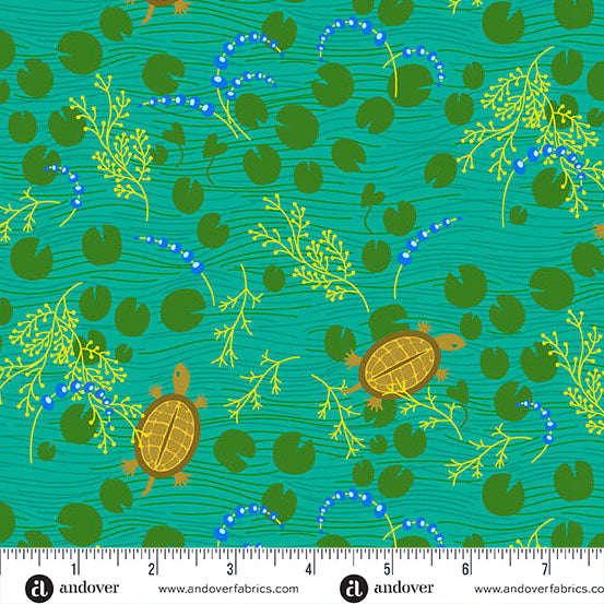 Menagerie || Alison Glass || Turtle Light Teal || Preorder, Arrives December / January