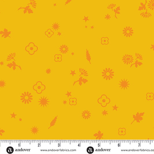 Postmark Fabrics - Alison Glass - Daffodil Margin