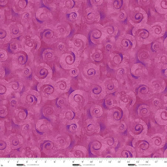 Spiral Storm 118" Wide Backing || Studio E || Lipstick