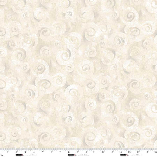 Spiral Storm 118" Wide Backing || Studio E || Parchment